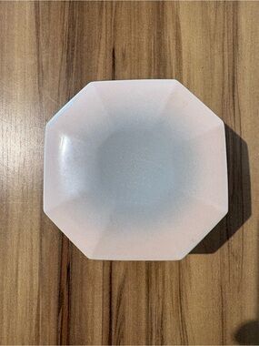 Octagonal Pastel Pink Ceramic Serving Bowl - Eaton Antique